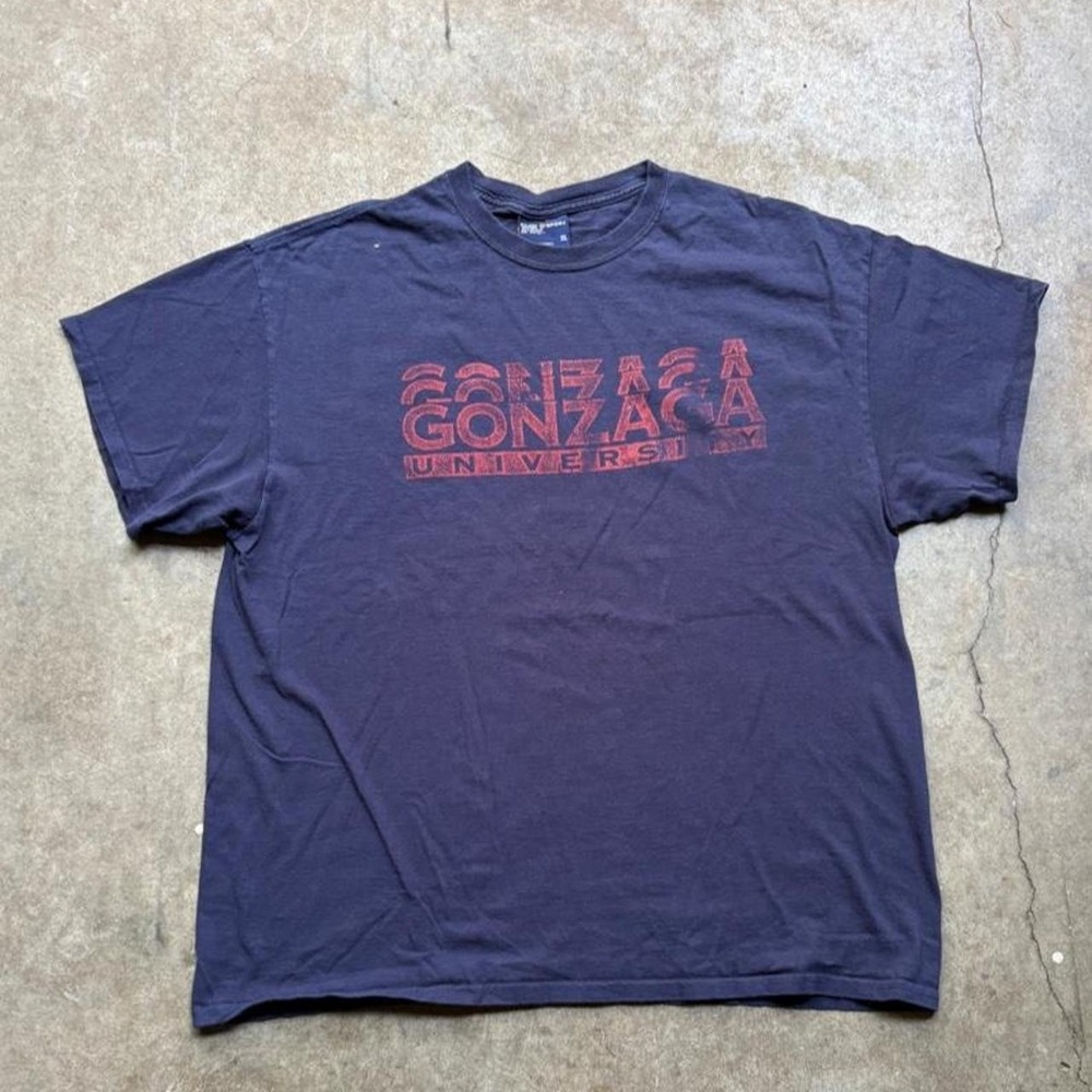 Vintage 90s Gonzaga University navy blue t-shirt   Mens Size XL